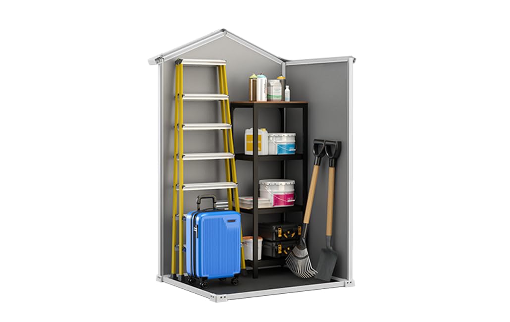 4 x 3ft Outdoor Garden Storage Shed with Floor & Ventilation