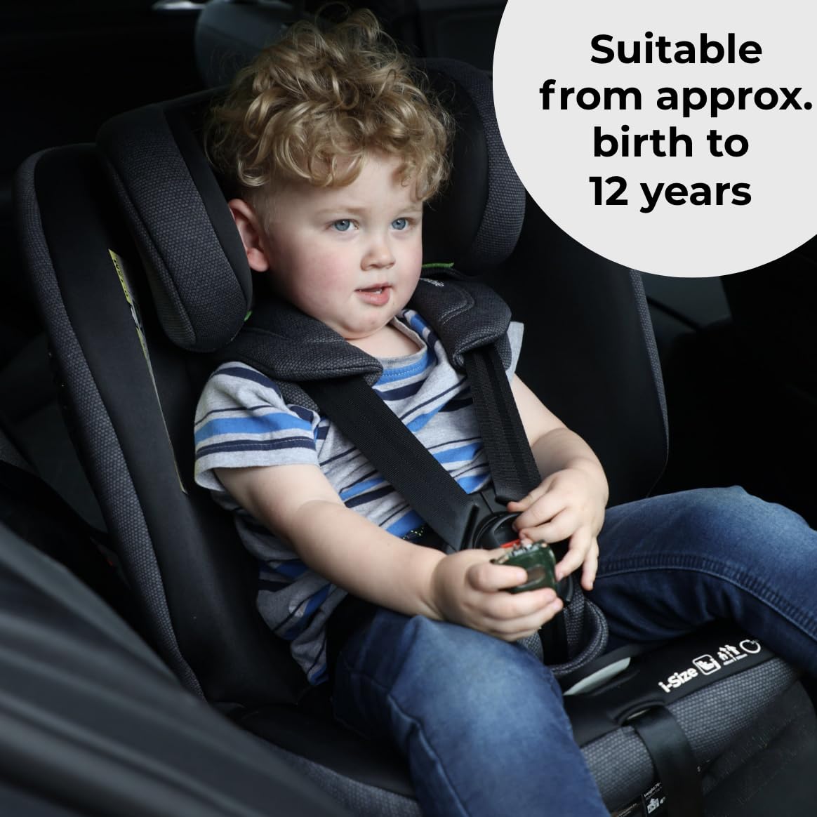 All-Stage 360° Rotating Child Car Seat with ISOFIX, 40-150cm