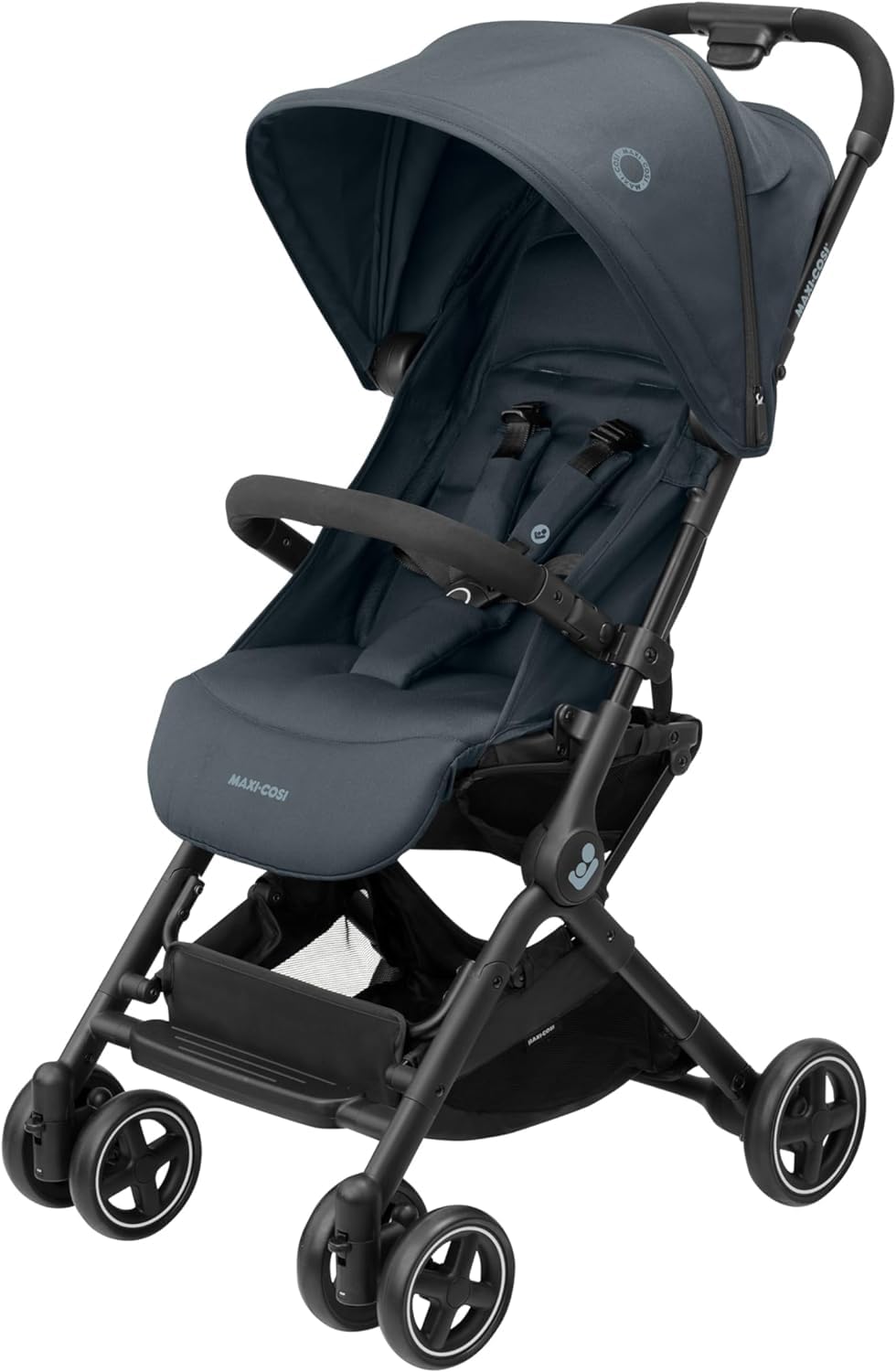 Ultra Lightweight Compact Pushchair with Automatic Fold & Lie-Flat Seat - Graphite