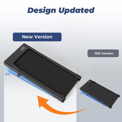 Walking Pad with 6% Incline, 2.5HP Motor, App Control & Foldable Under Desk Treadmill
