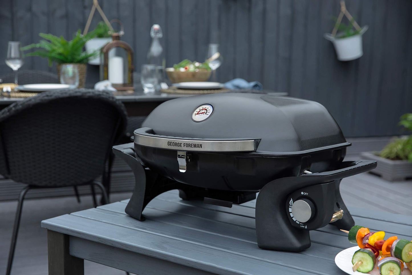 Portable Gas Barbecue with Integrated Thermostat & Automatic Ignition