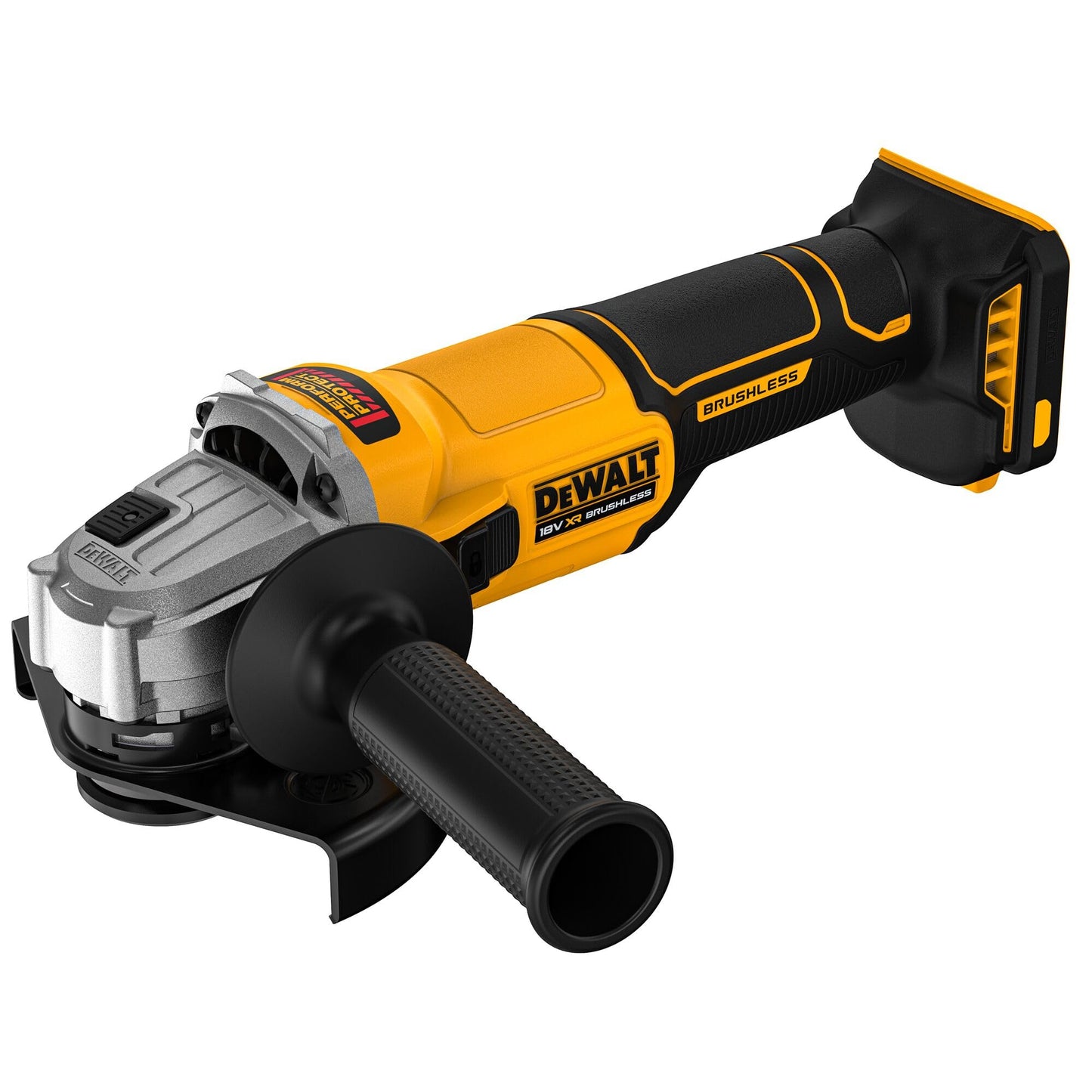 18V Brushless 125mm Cordless Angle Grinder with Electronic Clutch - Tool Only