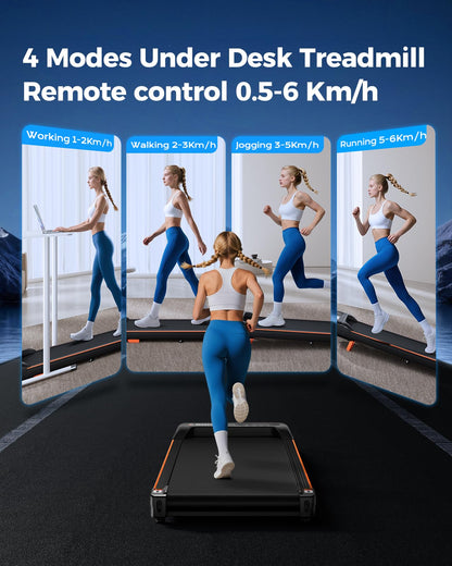 Walking Pad with 8% Incline, 2.5HP Motor, LED Display & Remote Control for Home Office
