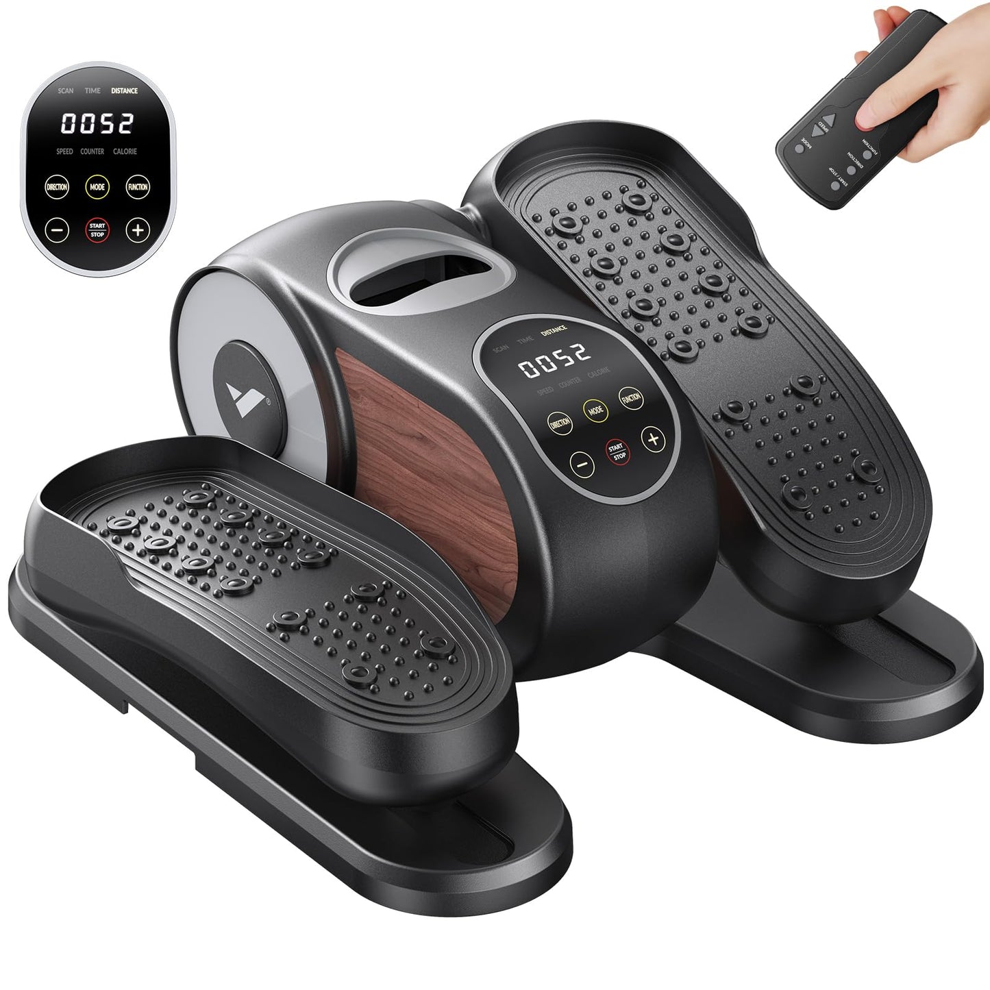 Under Desk Elliptical Machine with Remote Control, 12 Speed Levels & LED Display
