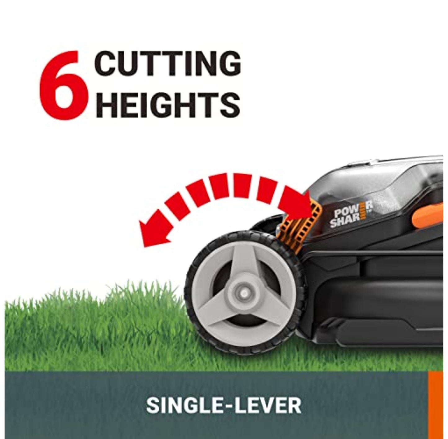 40V Cordless Lawn Mower with 34cm Cutting Width for Gardens up to 230m²