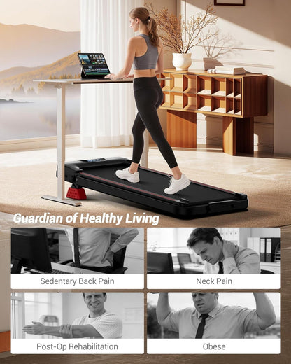 Folding Walking Pad with 15% Incline, 3.0HP Motor & Under Desk Treadmill for Home Office