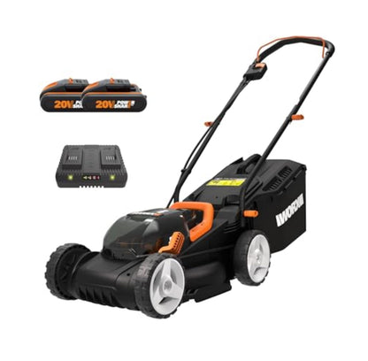 40V Cordless Lawn Mower with 34cm Cutting Width for Gardens up to 230m²
