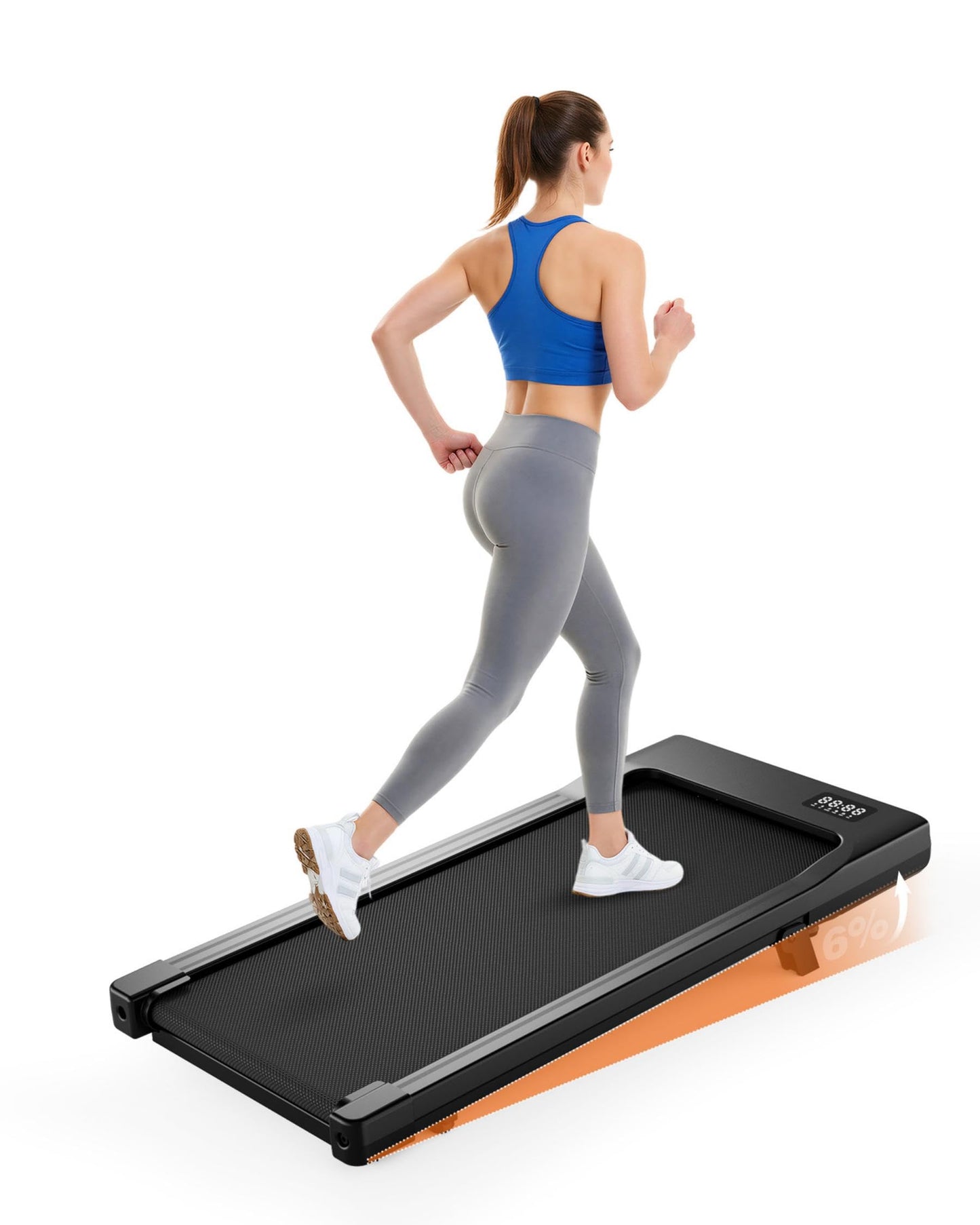 Smart Walking Pad Treadmill with App Control, 2.5HP Motor & Under Desk Design