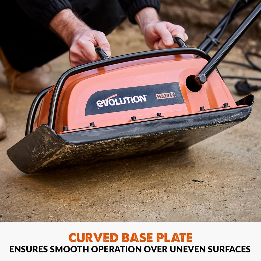 Electric Plate Compactor with 5kN Compaction Force for Paving, Soil & Landscaping