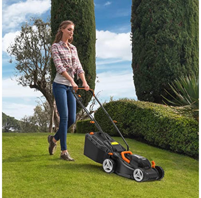 40V Cordless Lawn Mower with 34cm Cutting Width for Gardens up to 230m²
