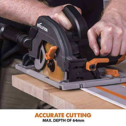 185mm 1600W Multi-Material Circular Saw with 1020mm Guide Track