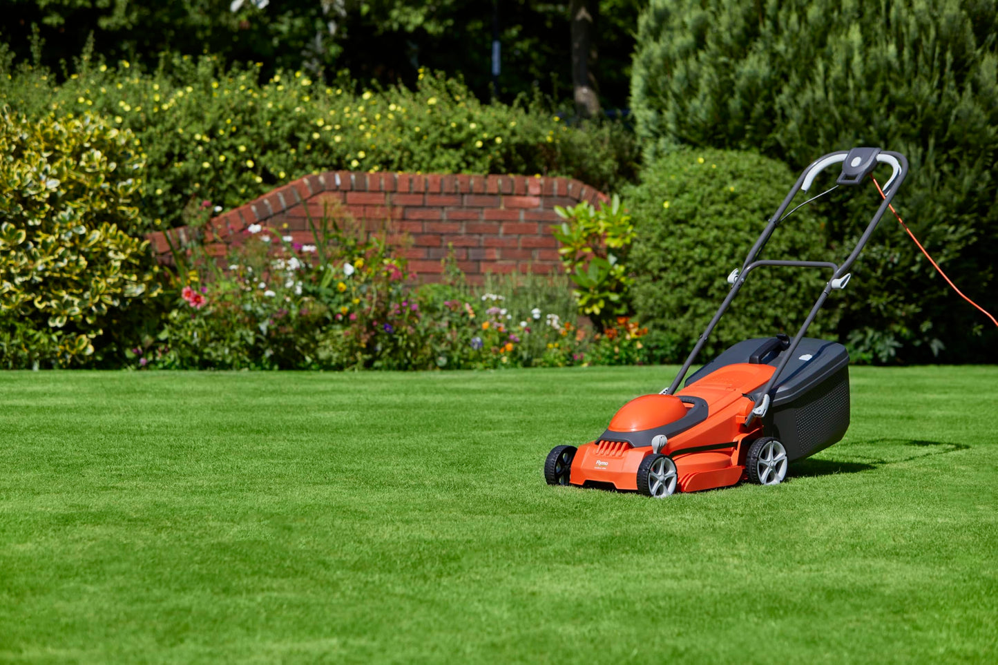 1600W Electric Lawn Mower with 38cm Cutting Width & 45L Grass Box