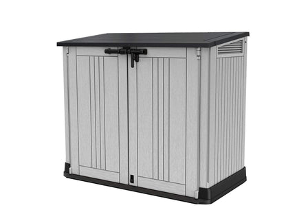 880L Outdoor Garden Storage Shed with Lift-Up Lid & Front Doors