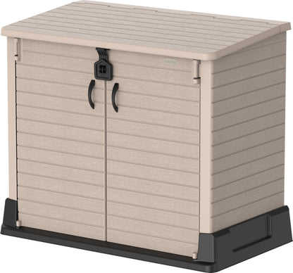 850L Outdoor Garden Storage Shed with Lift-Up Lid & Double Doors