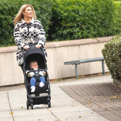 Cabin Size Compact Fold Travel Stroller from Birth to 22kg - Black
