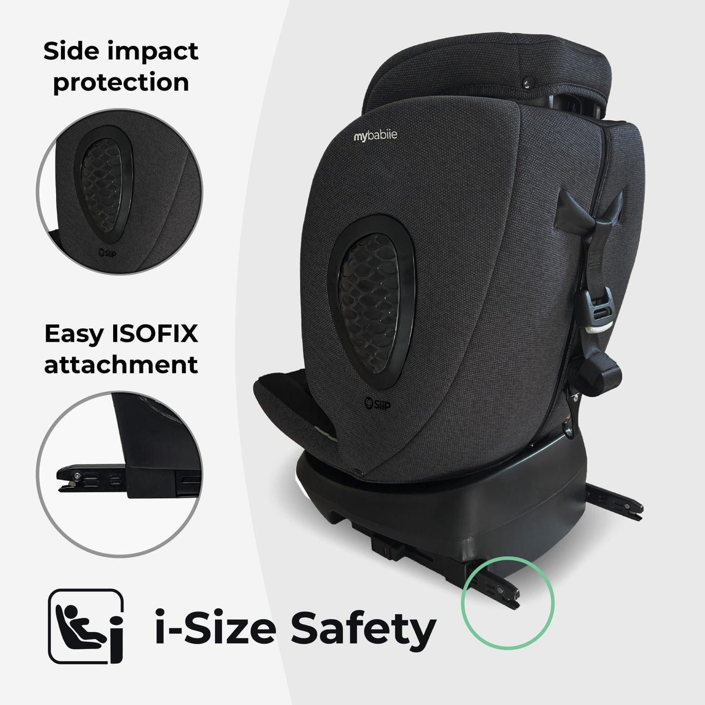 All-Stage 360° Rotating Child Car Seat with ISOFIX, 40-150cm
