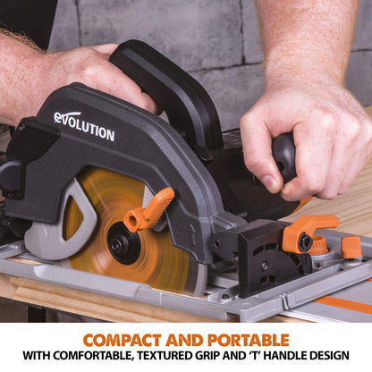 185mm 1600W Multi-Material Circular Saw with 1020mm Guide Track