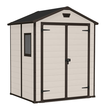 6 x 5ft Apex Garden Storage Shed with Double Doors, Window & Floor