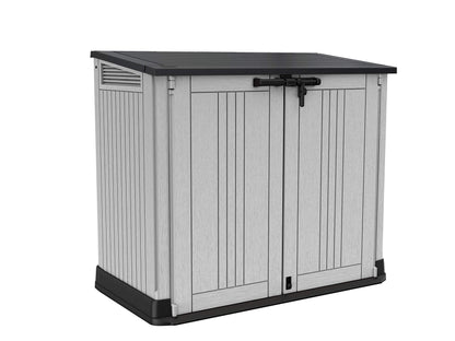 880L Outdoor Garden Storage Shed with Lift-Up Lid & Front Doors