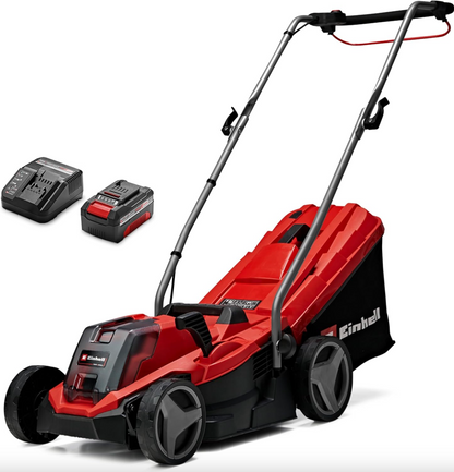 18V Brushless Cordless Lawn Mower with 33cm Cutting Width, Battery & Charger