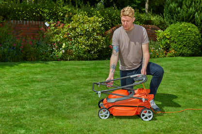 1600W Electric Lawn Mower with 38cm Cutting Width & 45L Grass Box
