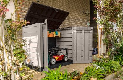 1200L Outdoor Garden Storage Shed with Lift-Up Lid & Double Doors