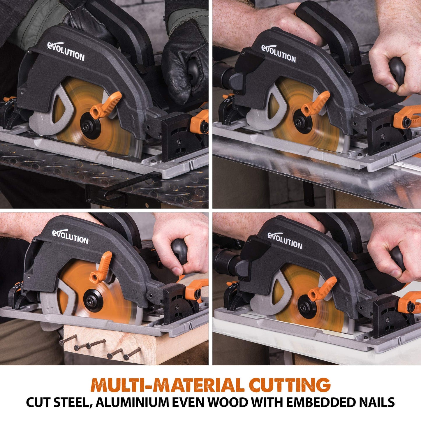 185mm 1600W Multi-Material Circular Saw with 1020mm Guide Track