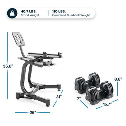 Echelon Stand - Strength Adjustable Dumbbell Stand