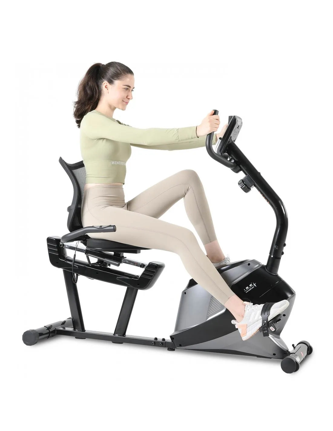 Recumbent Magnetic Exercise Bike with 8 Resistance Levels