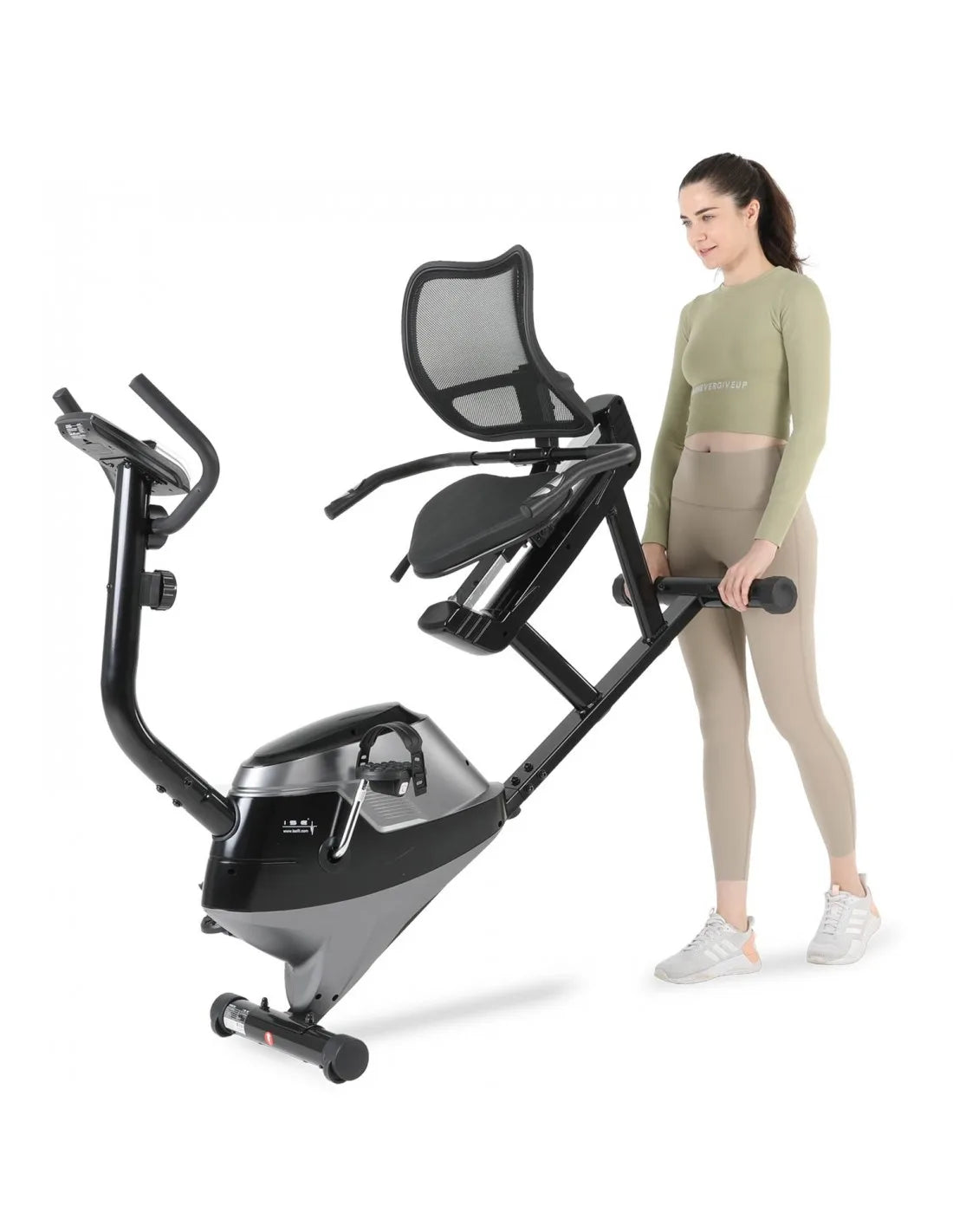 Recumbent Magnetic Exercise Bike with 8 Resistance Levels