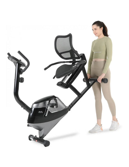 Recumbent Magnetic Exercise Bike with 8 Resistance Levels
