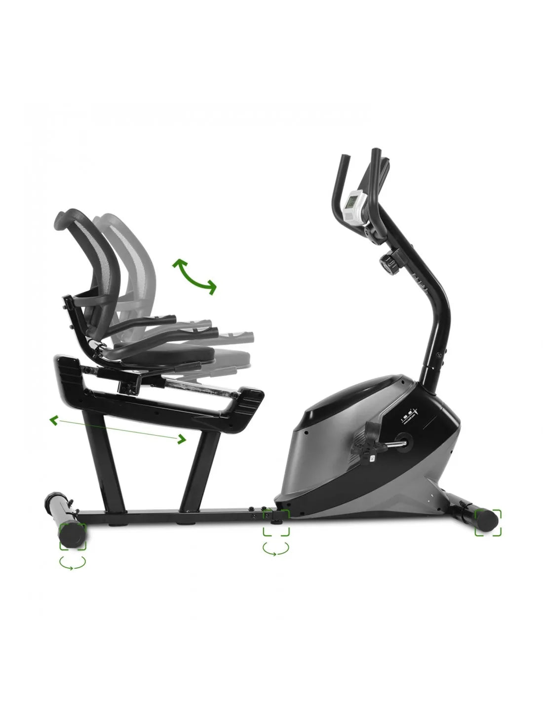 Recumbent Magnetic Exercise Bike with 8 Resistance Levels