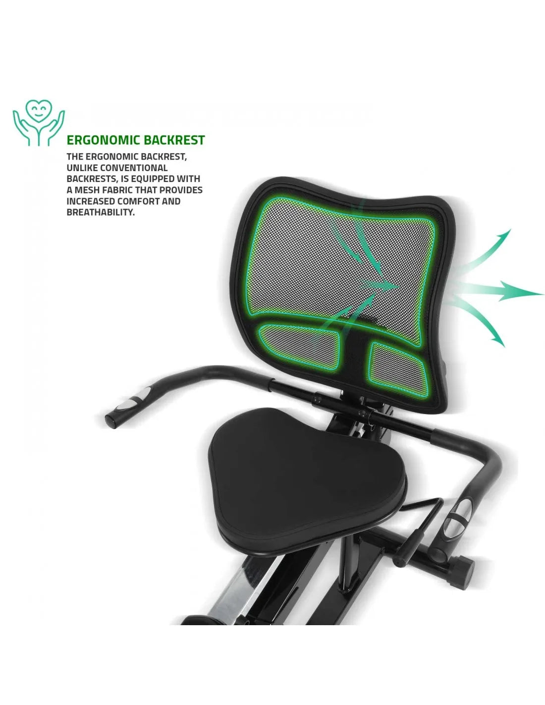 Recumbent Magnetic Exercise Bike with 8 Resistance Levels