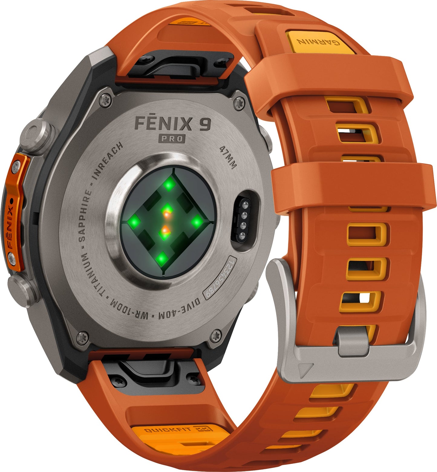 Garmin Fenix 9 Pro inReach 51mm Multisport Watch - Orange