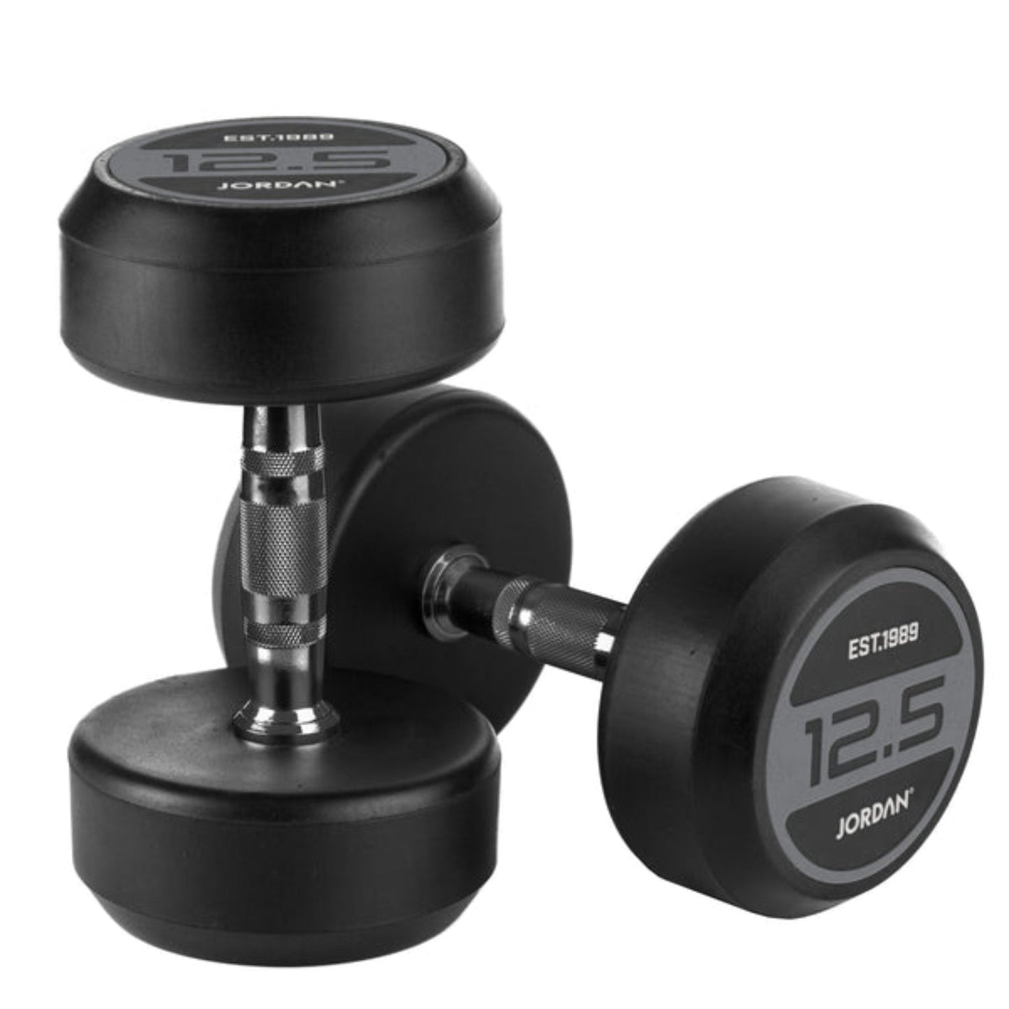 JORDAN Rubber Dumbbells - Grey