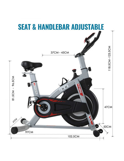 Magnetic Indoor Exercise Bike with 8 kg Flywheel