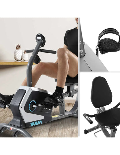 Recumbent Magnetic Exercise Bike – 8kg Flywheel