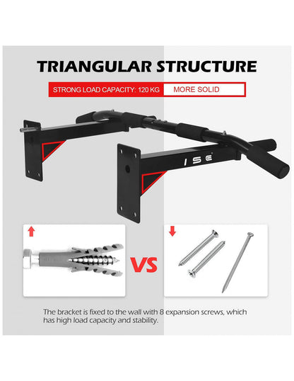 Wall Mounted Pull Up Bar for Upper Body Training