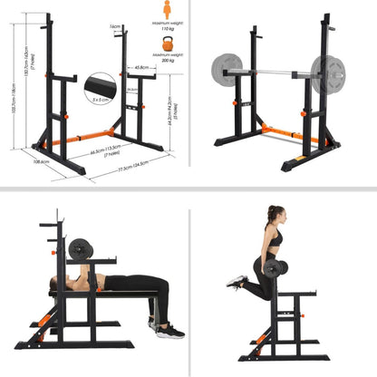 Heavy Duty Power Rack with Parallel Squat Bars