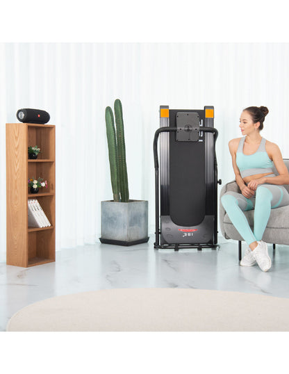Automatic Foldable Treadmill with Incline and Heart Monitor